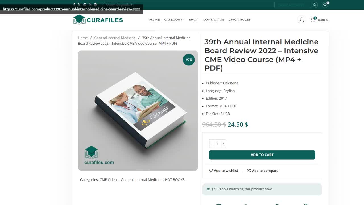39th Annual Internal Medicine Board Review 2022 – Intensive CME Video Course (MP4 + PDF)