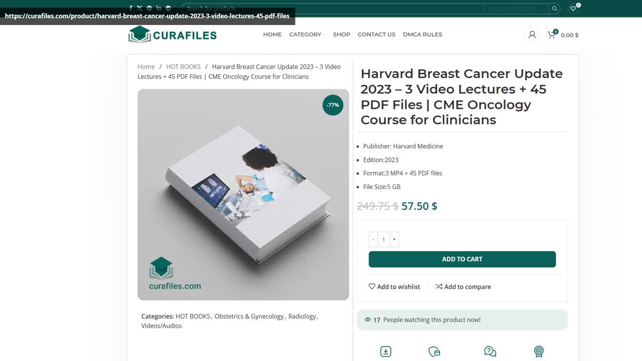 Harvard Breast Cancer Update 2023 – 3 Video Lectures + 45 PDF Files | CME Oncology Course for Clini