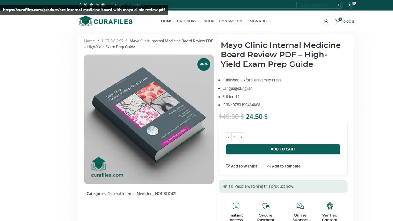 Mayo Clinic Internal Medicine Board Review PDF – High-Yield Exam Prep Guide
