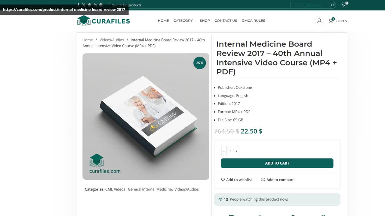 Internal Medicine Board Review 2017 – 40th Annual Intensive Video Course (MP4 + PDF)