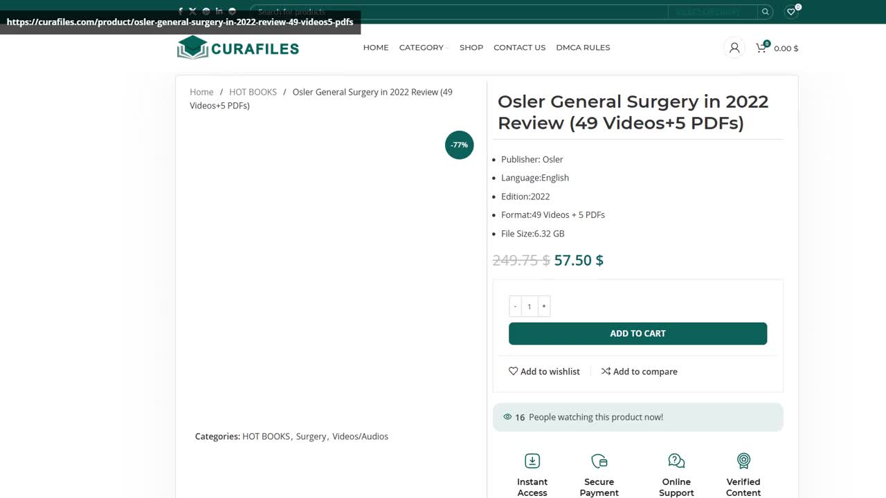 Osler General Surgery in 2022 Review (49 Videos+5 PDFs)