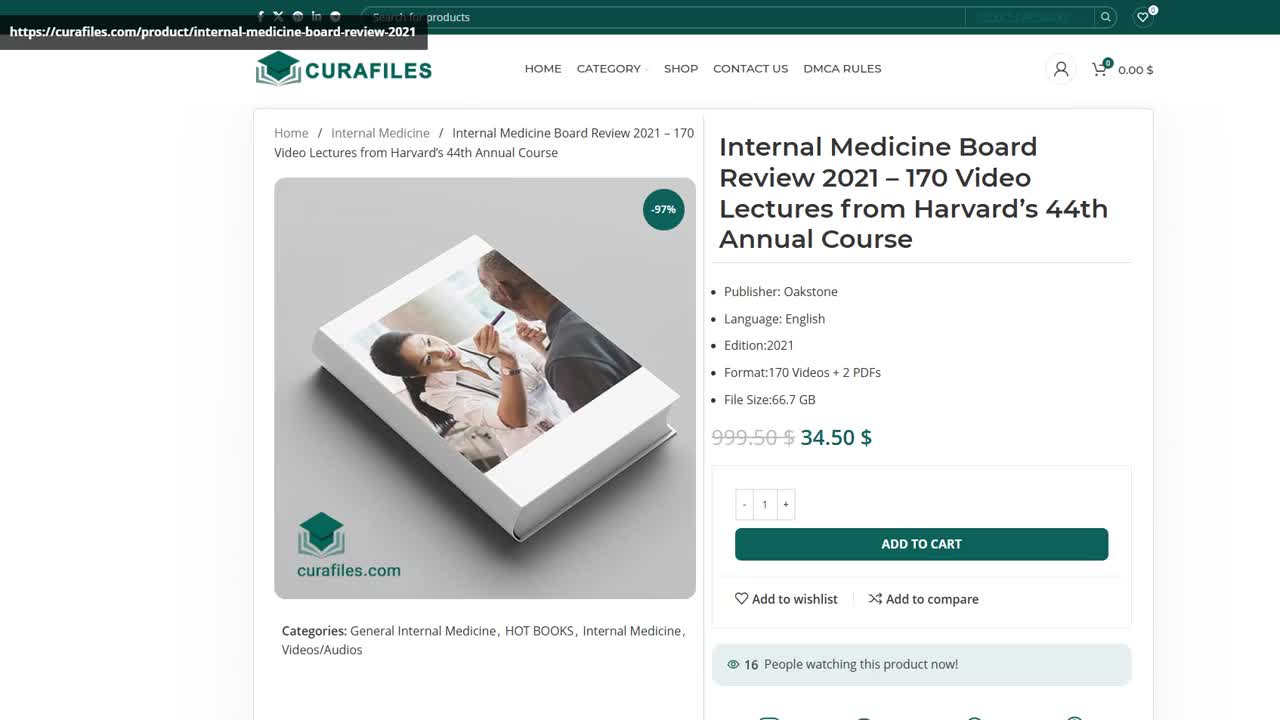 Internal Medicine Board Review 2021 – 170 Video Lectures from Harvard’s 44th Annual Course
