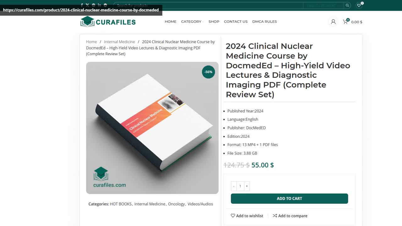 2024 Clinical Nuclear Medicine Course by DocmedEd – High-Yield Video Lectures & Diagnostic Imaging