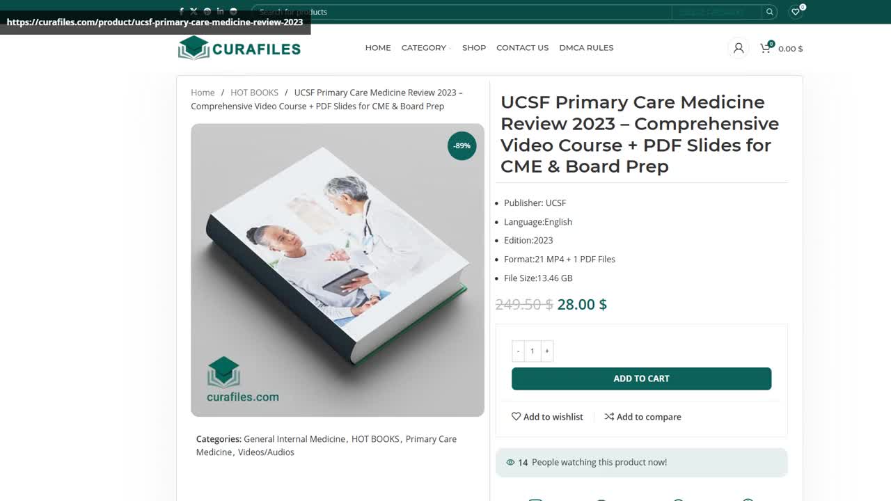 UCSF Primary Care Medicine Review 2023 – Comprehensive Video Course + PDF Slides for CME & Board Pr