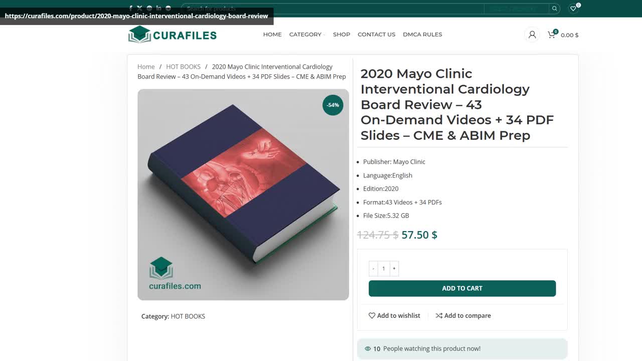 2020 Mayo Clinic Interventional Cardiology Board Review – 43 On‑Demand Videos + 34 PDF Slides – CME