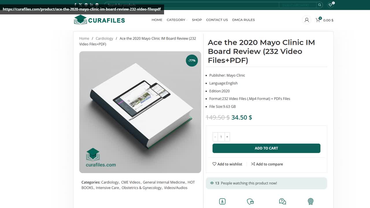 Ace the 2020 Mayo Clinic IM Board Review (232 Video Files+PDF)