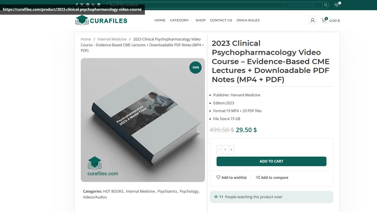 2023 Clinical Psychopharmacology Video Course – Evidence-Based CME Lectures + Downloadable PDF Note