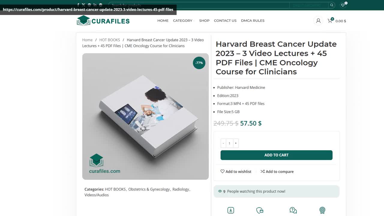 Harvard Breast Cancer Update 2023 – 3 Video Lectures + 45 PDF Files | CME Onco