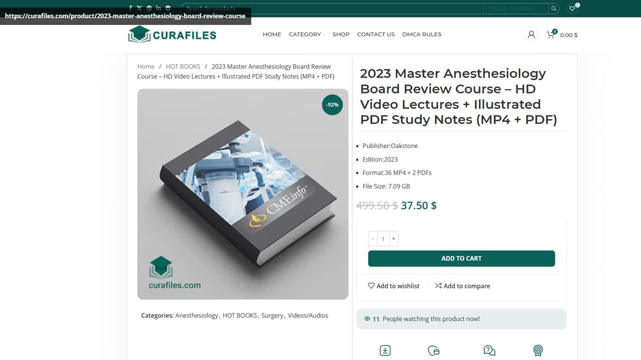 2023 Master Anesthesiology Board Review Course – HD Video Lectures + Illustrated PDF Study Notes (M