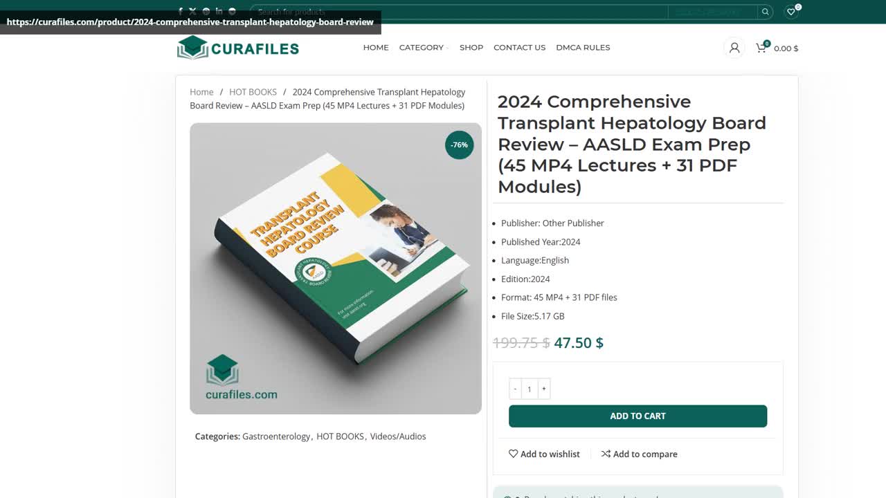 2024 Comprehensive Transplant Hepatology Board Review – AASLD Exam Prep (45 MP4 Lectures + 31 PDF M