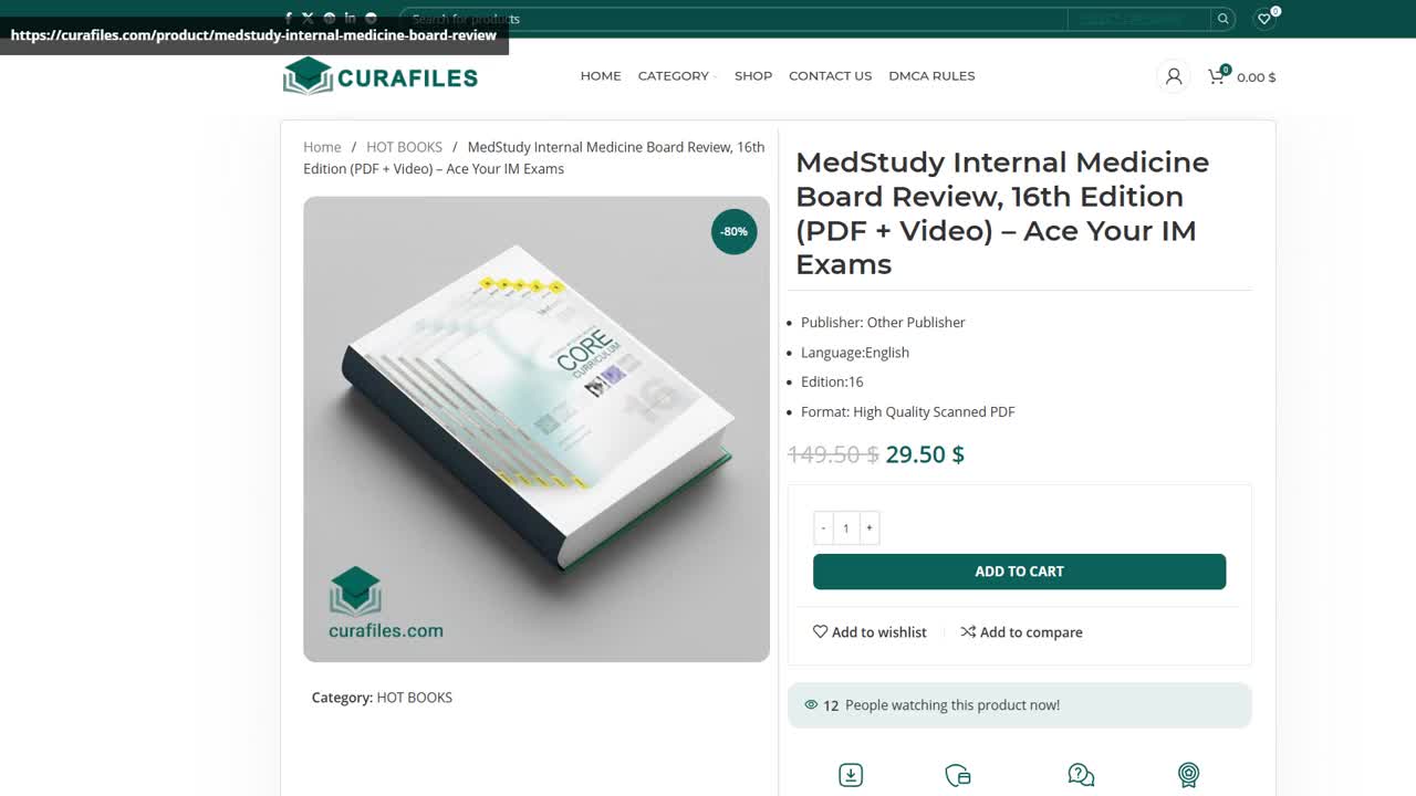MedStudy Internal Medicine Board Review, 16th Edition (PDF + Video) – Ace Your IM Exams
