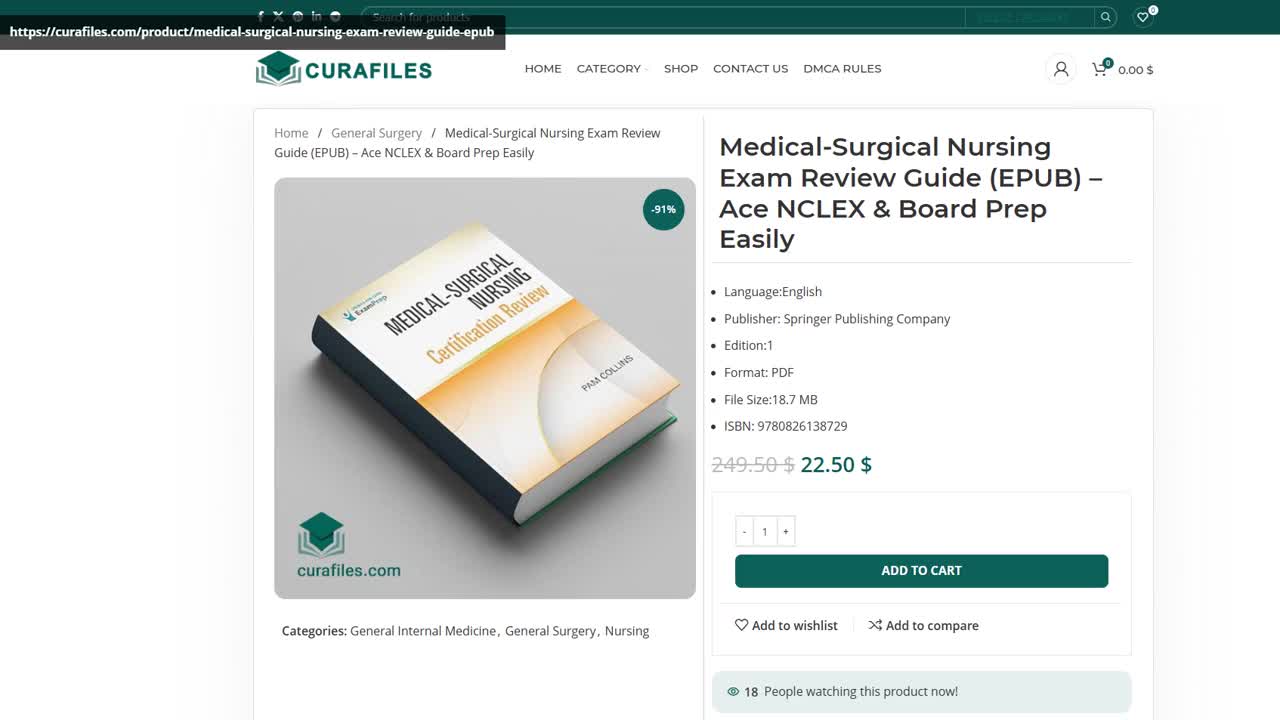 Medical-Surgical Nursing Exam Review Guide (EPUB) – Ace NCLEX & Board Prep Easily