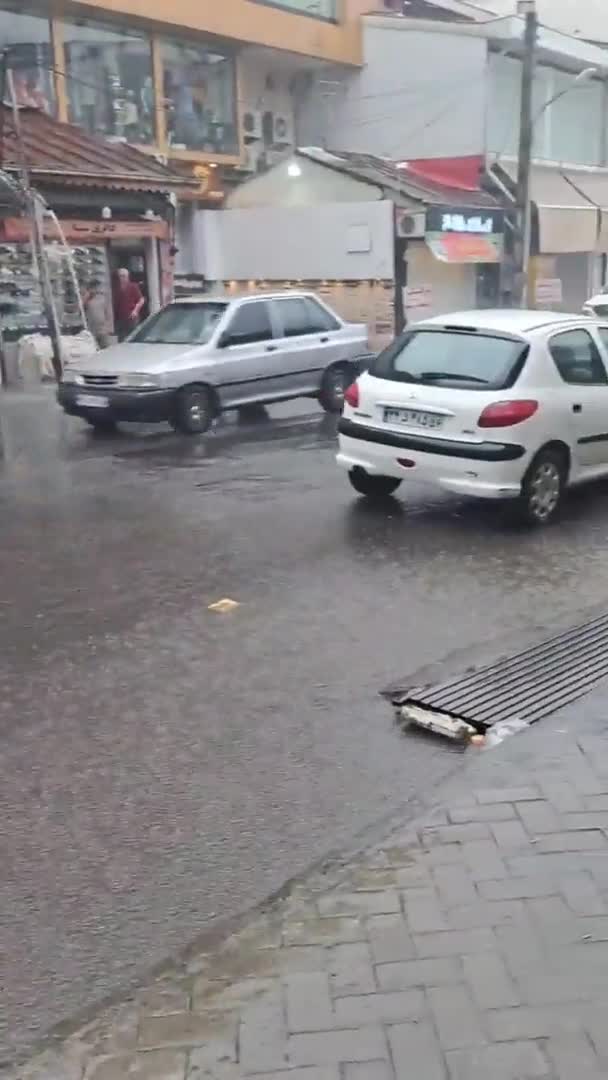   بارش شدید باران در آستارا