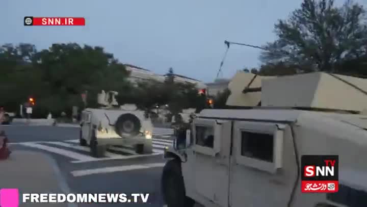   استقرار قوای گارد ملی در پایتخت آمریکا؛ واشنگتن به پادگان نظامی تبدیل شد