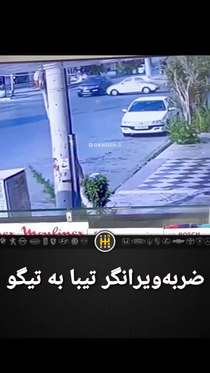   فیلم وایرال شده از تصادف عجیب تیبا و تیگو