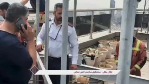   حادثه سقوط بالابر در تهران