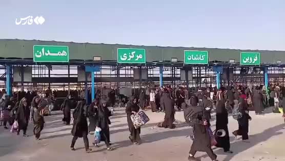    کمبود اتوبوس در پایانۀ مرزی مهران