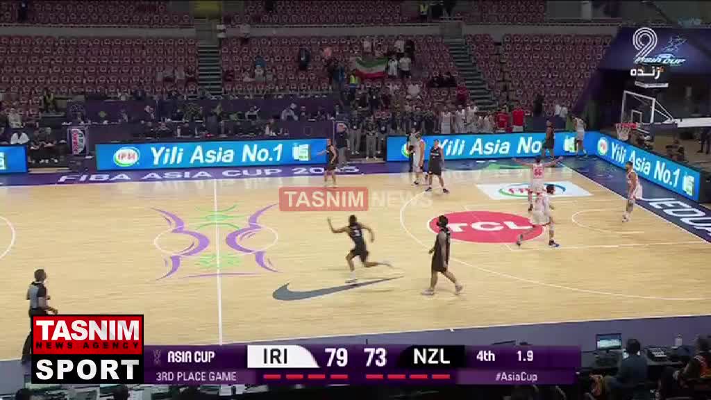   سومی تیم ملی بسکتبال ایران در آسیا