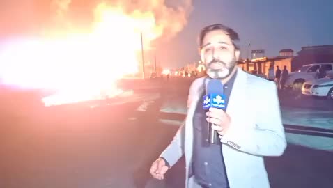   گزارش خبرنگار صداوسیما از محل حادثه آتش‌سوزی در جنوب تهران