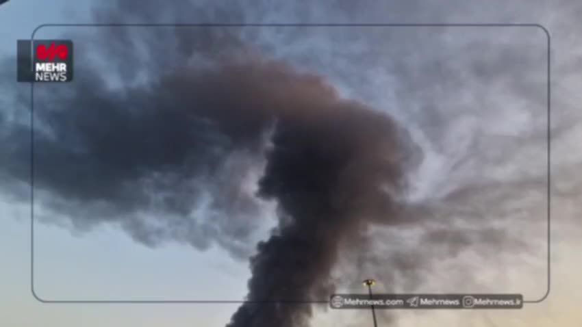   اولین تصاویر از آتش‌سوزی شدید در شهر ری