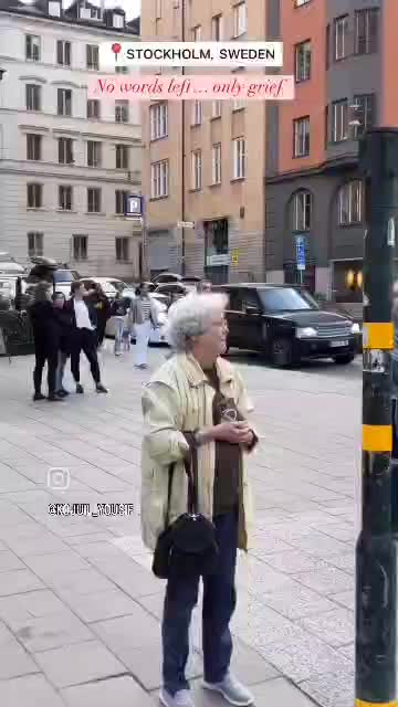   عزاداری تأثیرگذار سوئدی‌ها برای غزه!