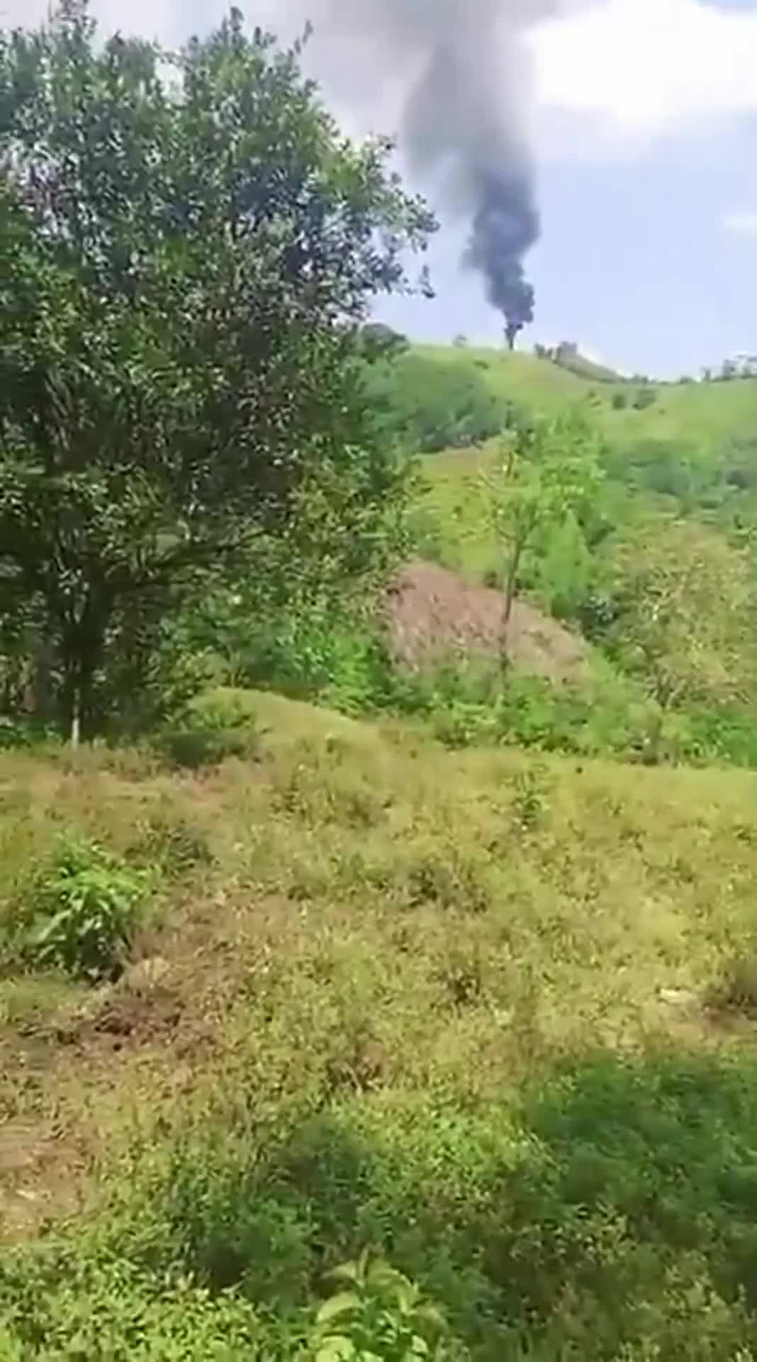   هلیکوپتر پلیس کلمبیا توسط پهپاد قاچاقچیان مواد مخدر سرنگون شد