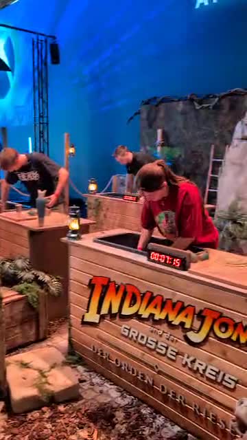 گاهی به سالن چالش باستان شناسی ایندیانا جونز در مراسم گیمزکام ٢٠٢۵