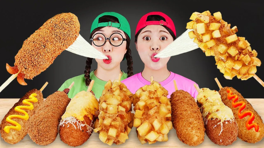 چالش غذا خوری اسمر | چالش غذایی طولانی | چالش خوراکی | سرگرمی دونا بانوان.