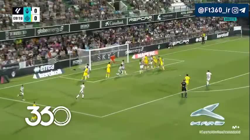   واکنش عالی عابدزاده در بازی کاستیون مقابل وایادولید