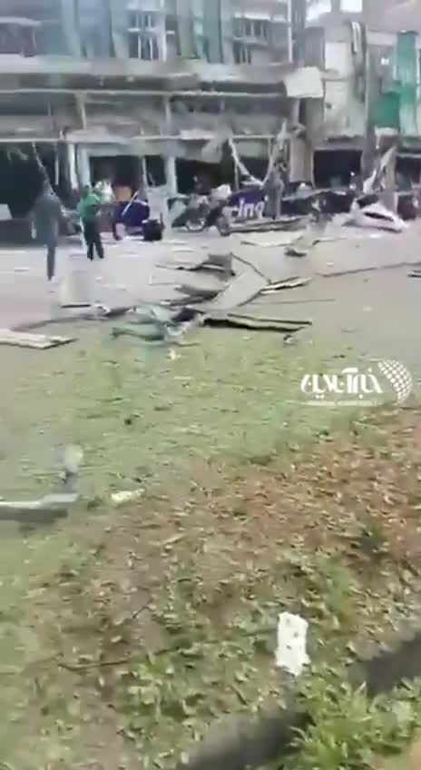   میزان خسارت شدید در پیب انفجار کامیون بمب‌گذاری شده در کلمبیا