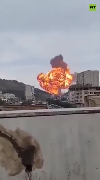   تصاویری تازه از حمله هوایی اسرائیل به صنعا