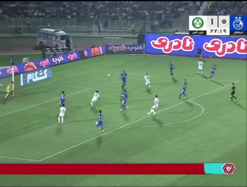   گل دوم ذوب آهن به استقلال توسط شوشتری در دقیقه 23