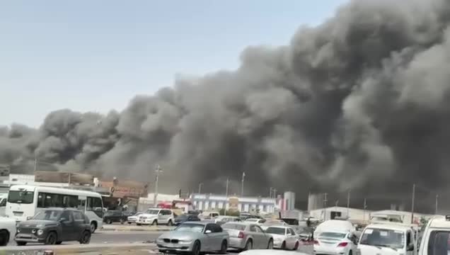   آتش‌سوزی هولناک در بصره واقع در جنوب عراق