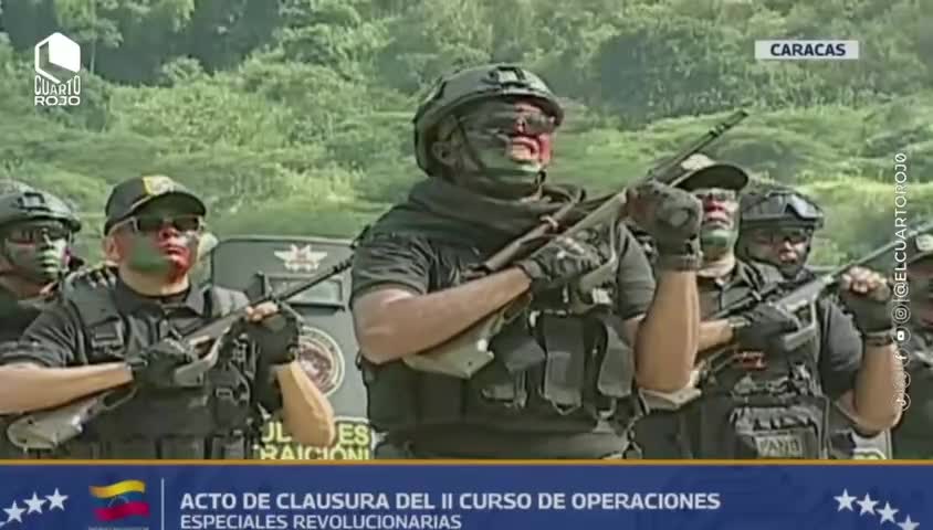   تمرینات ارتش ونزوئلا در حضور مادورو