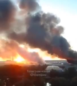   آتش‌سوزی گسترده در کارخانه پهپاد «بایراکتار» در کی‌یف