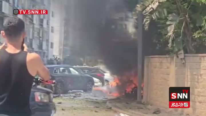   تصویری دیگر از انفجار خودرو در تل‌آویو