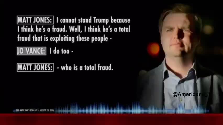   ویدیویی خبرساز از اعتراف معاون رئیس جمهور آمریکا: ترامپ را هرگز دوست نداشتم؛ او برای مردم اهمیت قائل نیست!