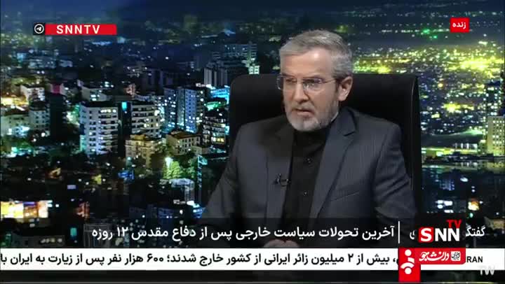 باقری عضو شورای راهبردی روی آنتن زنده: براحتی از موضوع زنگزور نخواهیم گذشت | 18 مرداد 1404