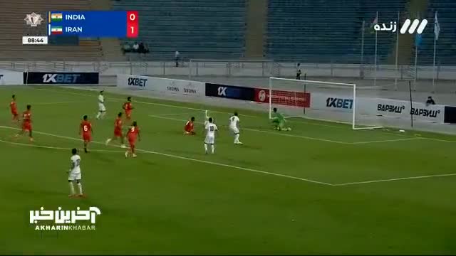   گل دوم ایران به هند توسط علی علیپور