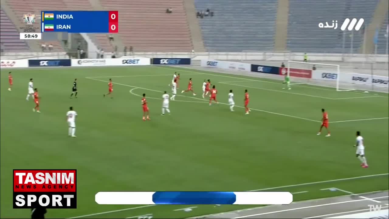   گل اول ایران به هند توسط امیرحسین حسین‌زاده