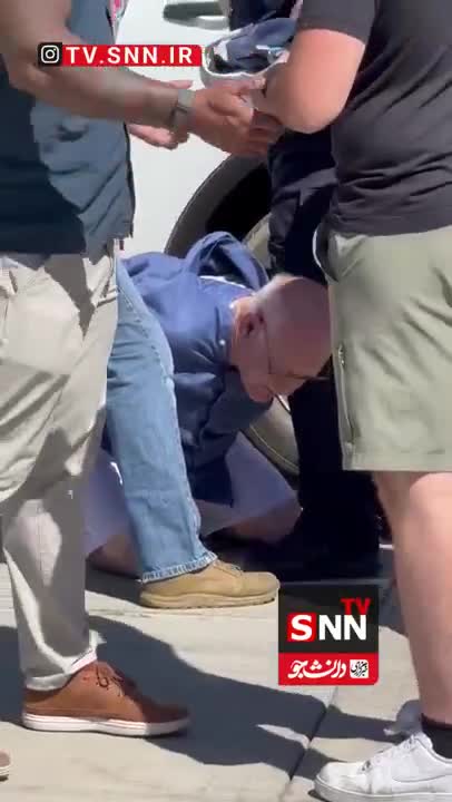   تصویری از لحظه بازداشت فردی که مظنون به ترور چارلی کرک است