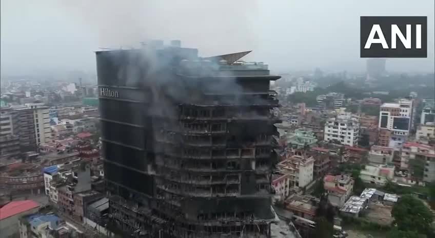   آتش‌سوزی در هتل پنج‌ستاره هیلتون در پایتخت نپال