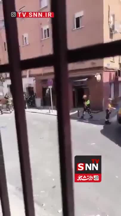   اولین تصاویر از انفجار یک کافه در مادرید