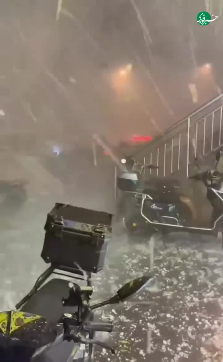   طوفان تگرگ بی‌سابقه در پکن