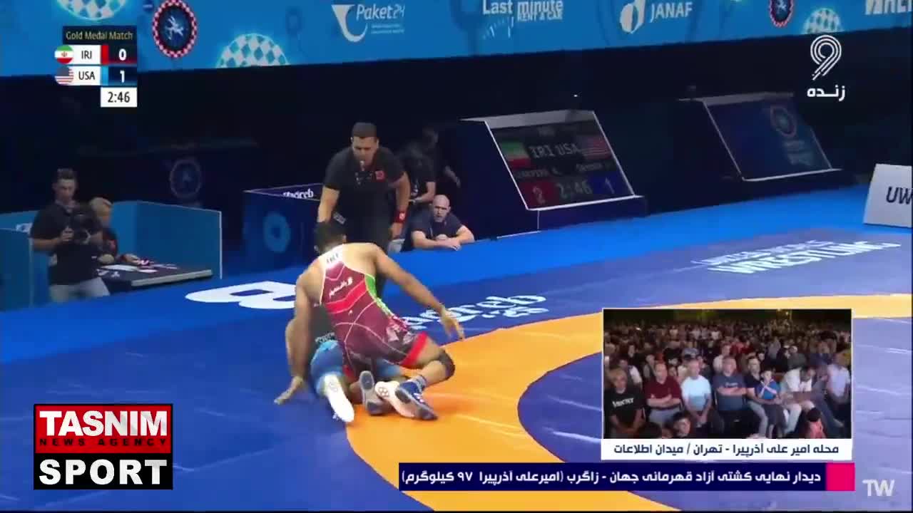   نایب قهرمانی امیرعلی آذرپیرا؛ کسب مدال نقره مسابقات کشتی آزاد قهرمانی جهان