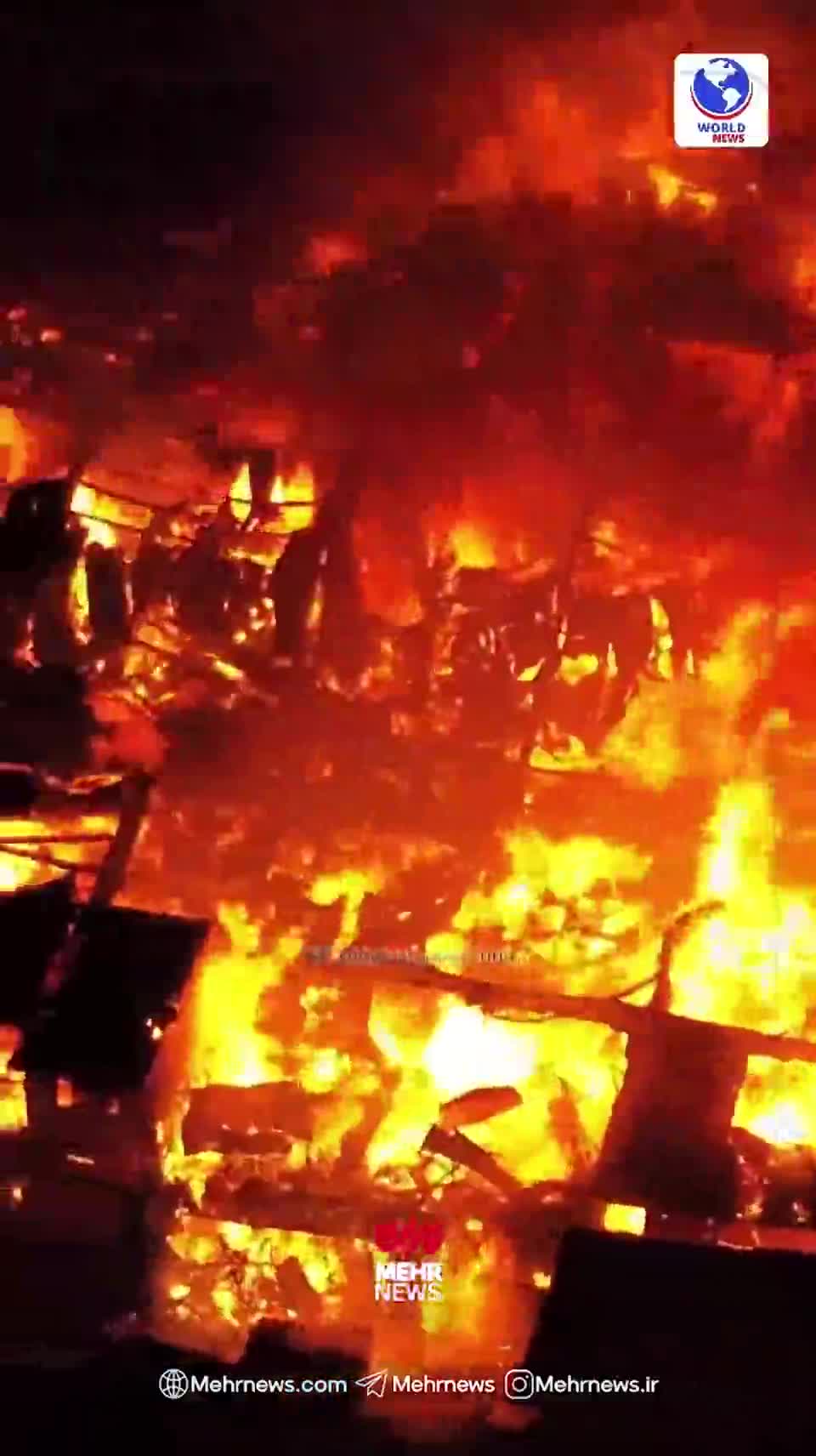    آتش‌سوزی در فیلیپین بیش از ۱۱۰۰ خانواده را آواره کرد