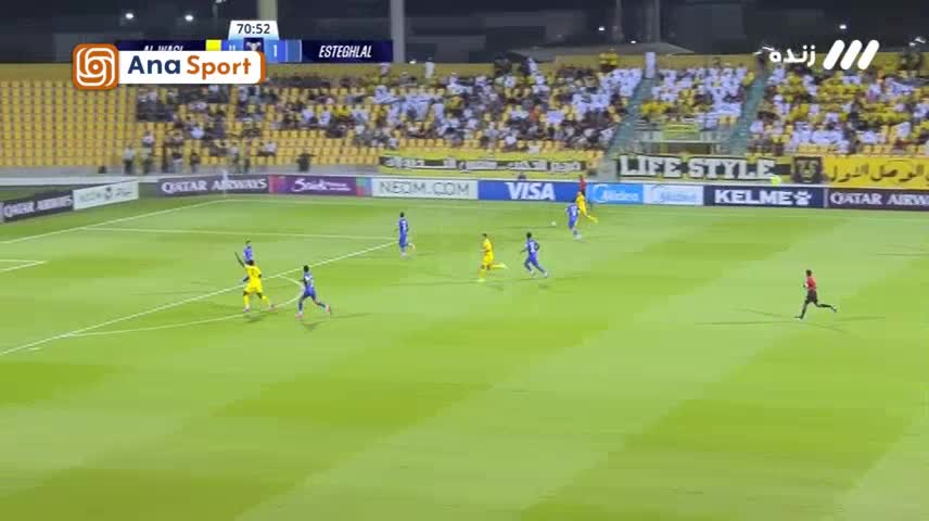   استقلالی‌ها در شوک بزرگ؛ گل پنجم الوصل به آبی‌های تهران در دقیقه ۷۲