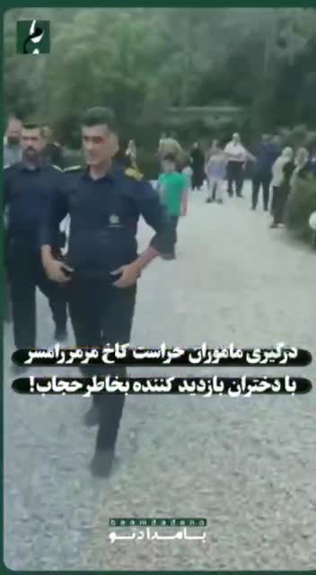   تصاویر خبرساز از درگیری ماموران حراست کاخ مرمر بر سر حجاب در رامسر!