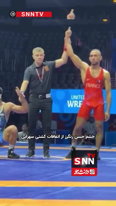   خشم و عصبانیت حسن رنگرز از اتفاقات کشتی دانیال سهرابی مقابل ابراهیم غانم