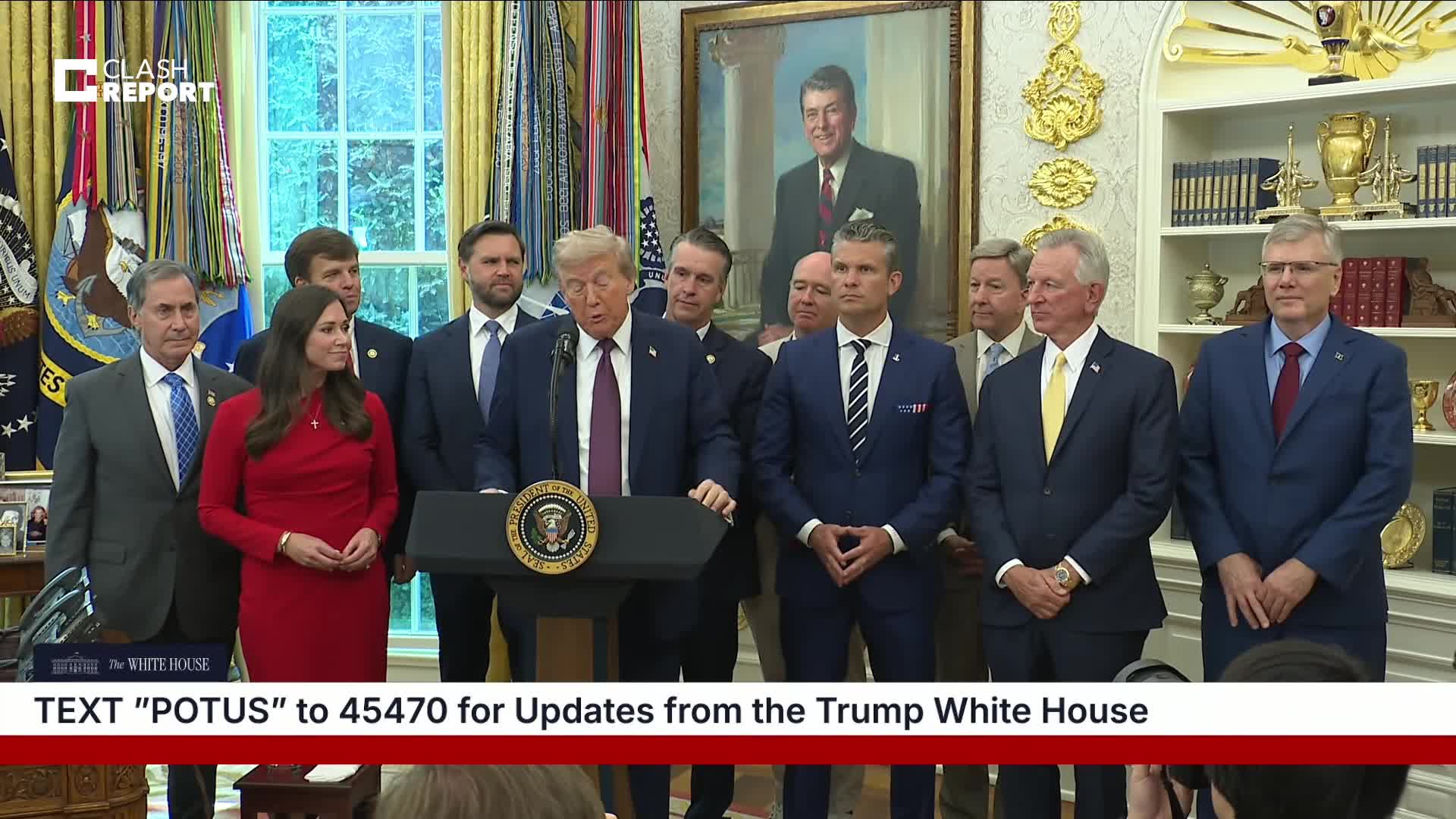   اولین حضور ترامپ جلوی دوربین‌ها پس از غیبت چندین روزه